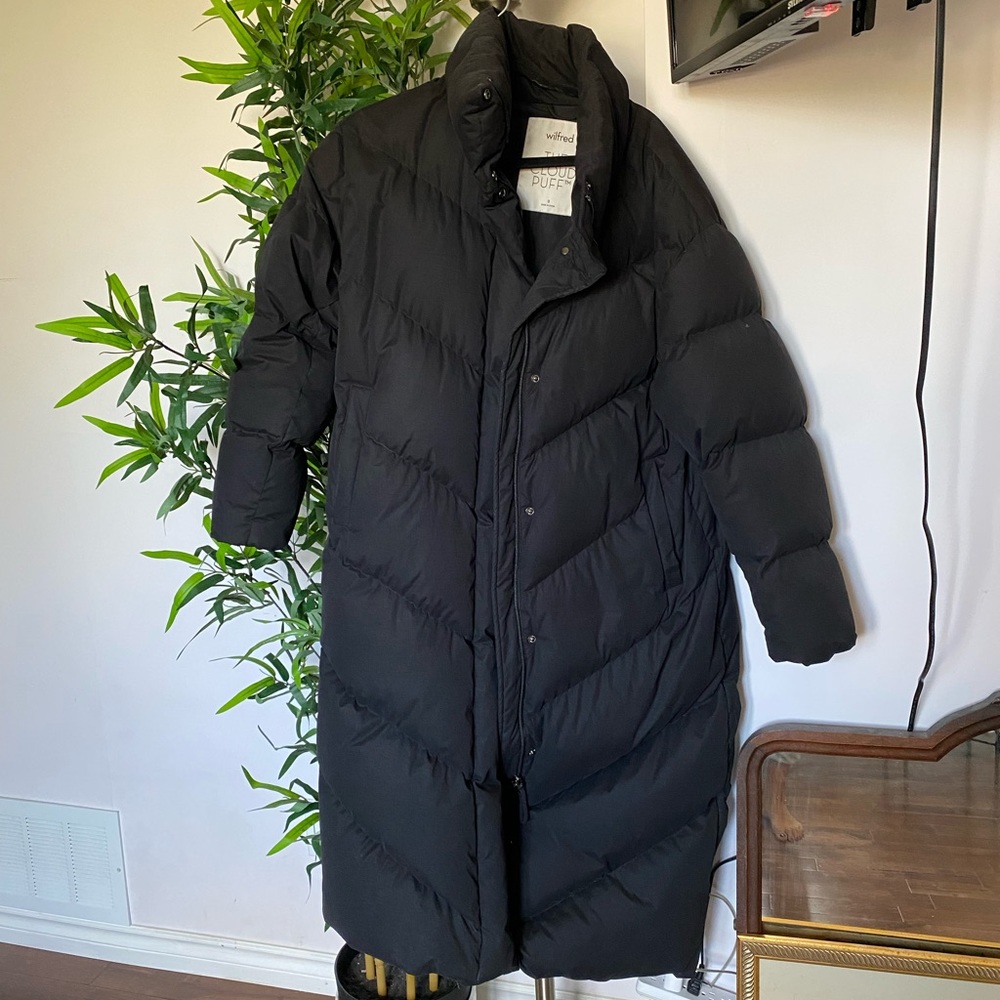 aritzia wilfred the cloud puff maxi size s